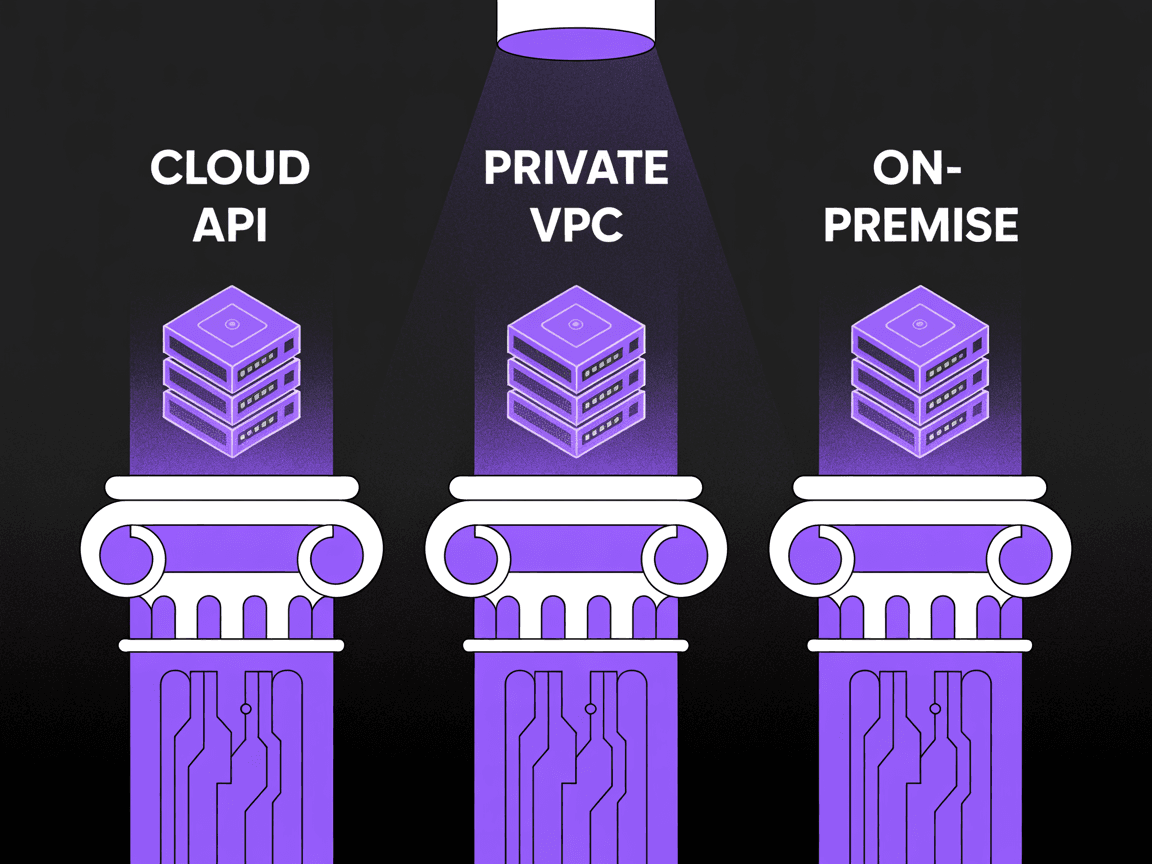 Diagram showing data flow from European enterprise through US-hosted LLM API, highlighting international transfer risk points